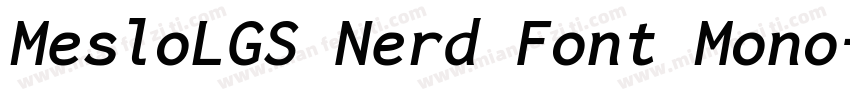 MesloLGS Nerd Font Mono字体转换